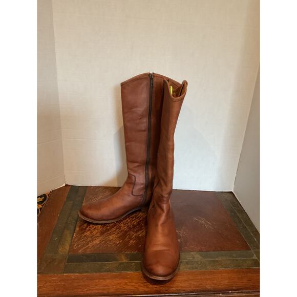 Frye - Melissa - Riding/Moto Boots - Cognac Tan -8B - Picture 12 of 13